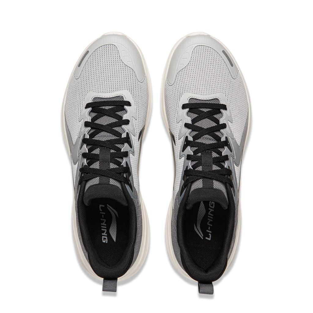 Li Ning Lightweight Soft Rebound Casual Running Shoes Men sneakers Gray ARSW045-1