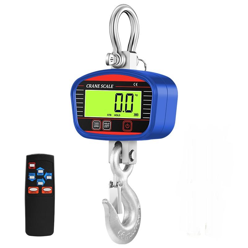 4400lb Heavy Duty Hanging Scale 2000kg Portable LCD Digital Crane Scale with Peak Hold Remote Controller синий
