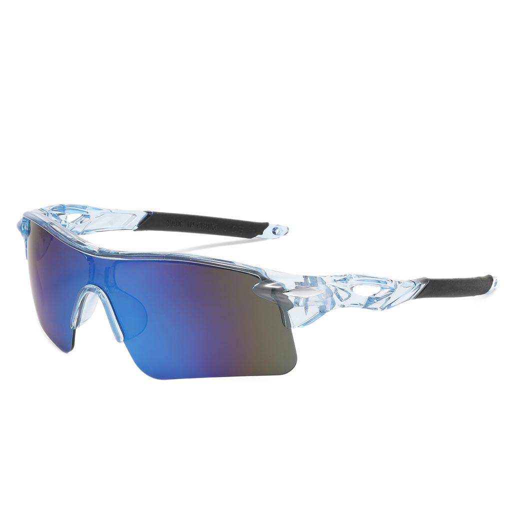 Cross Border New Sports Sunglasses European American Colorful Cycling Glasses Men's Women's Outdoor Windproof Fashion Trend