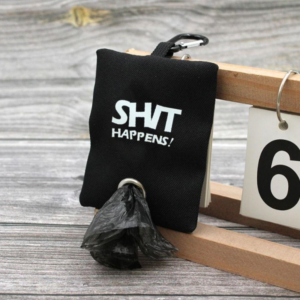 

Canvas Pet Poop Bag Dispenser with Hook Dog Garbage Bags Dispenser for Dogs Cats зелёный