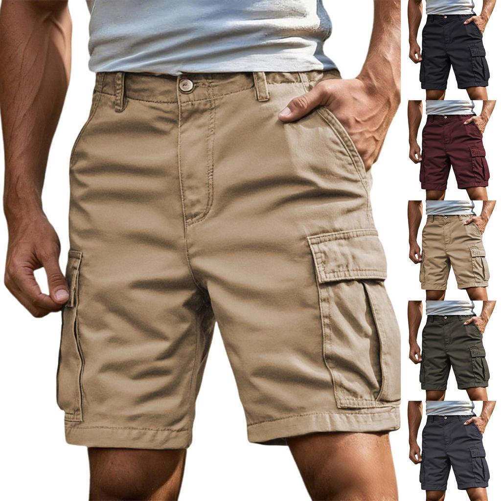 Men's Hiking Cargo Shorts Quick Dry Outdoor Travel Shorts For Men With Multi Pocket For Fishing Casual