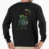 Unisex Cotton Sweater Pullover Hoodie Printed Sweater A Frog And His Son Pullover Sweatshirt Casual Long Sleeve Sweatshirt