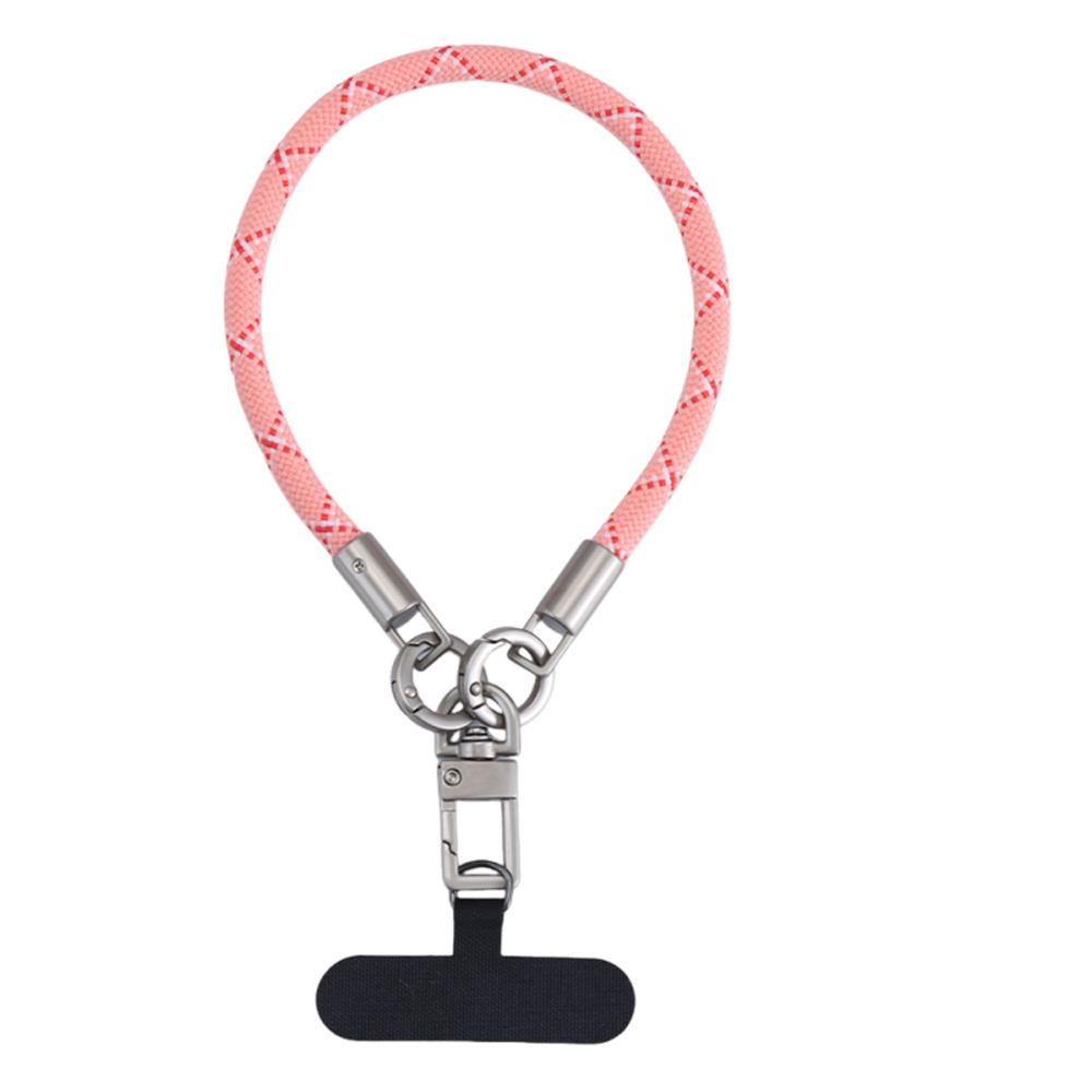 Custom Eco-Friendly Durable Mobile Phone Hand Wrist Lanyards Keychain Sports Polyester Woven Short Wrist Strap Lanyard Phone