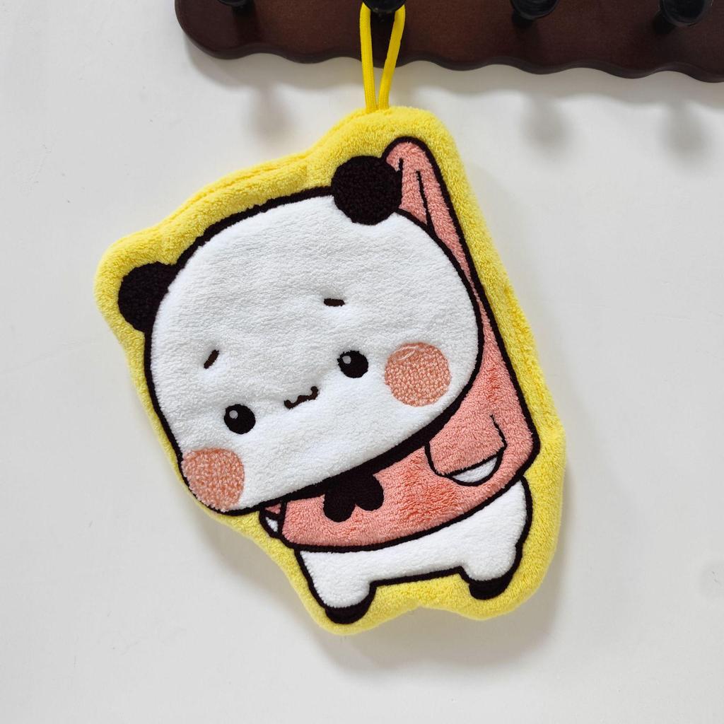 New Style Cartoon Hand Towel: Cute, Absorbent, Thick, Bathroom & Kitchen Hanging Towel
