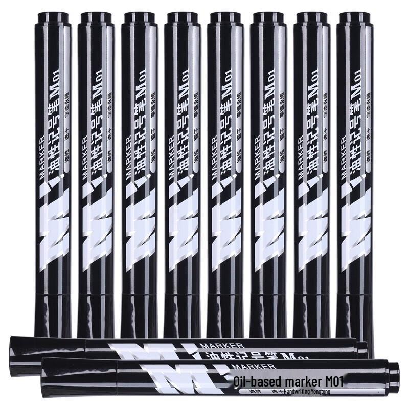 M&G APMY2204 Black Marker Pen, 10-Count чёрный