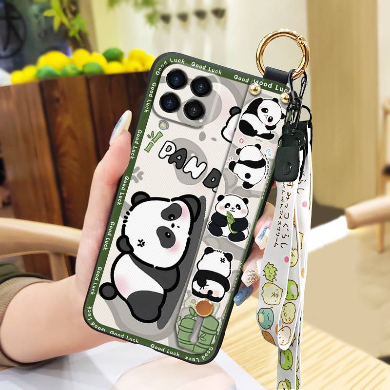 Soft case Silicone Phone Case For Samsung Galaxy M33 5G Global/SM-M336B/DS/Jump2 Cartoon Protective Lanyard Wristband