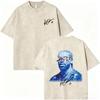 Gewaschenes Vintage Rapper Drake ICEMAN Freeze The World 2026 T-Shirt Herren Damen Mode Hip Hop Übergroße T-Shirts Herren Streetwear