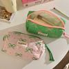 Bowknot Quilted Makeup Bag Multi-function Stationery Storage Bag  Makeup Accessory