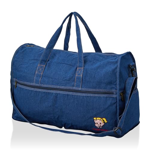 

Foldable Boston Bag, Denim, Large, Osamu Goods, H0004, OG19. Denim, Jill
