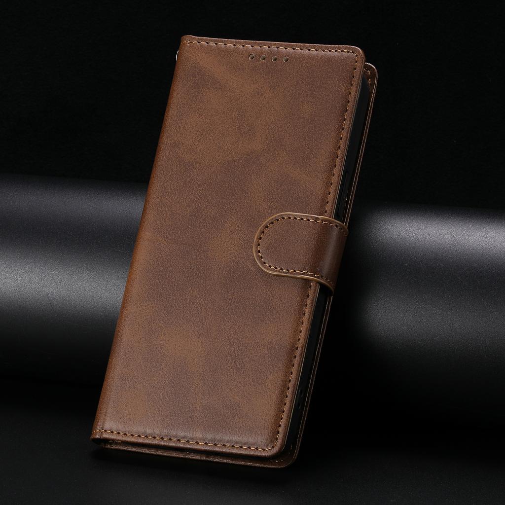 Business Leather Flip Case For Samsung S25 S26 Ultra S24 FE S23 S22 S21 Plus A17 A37 A57 A36 A56 A16 A26 Cards Solt Wallet over