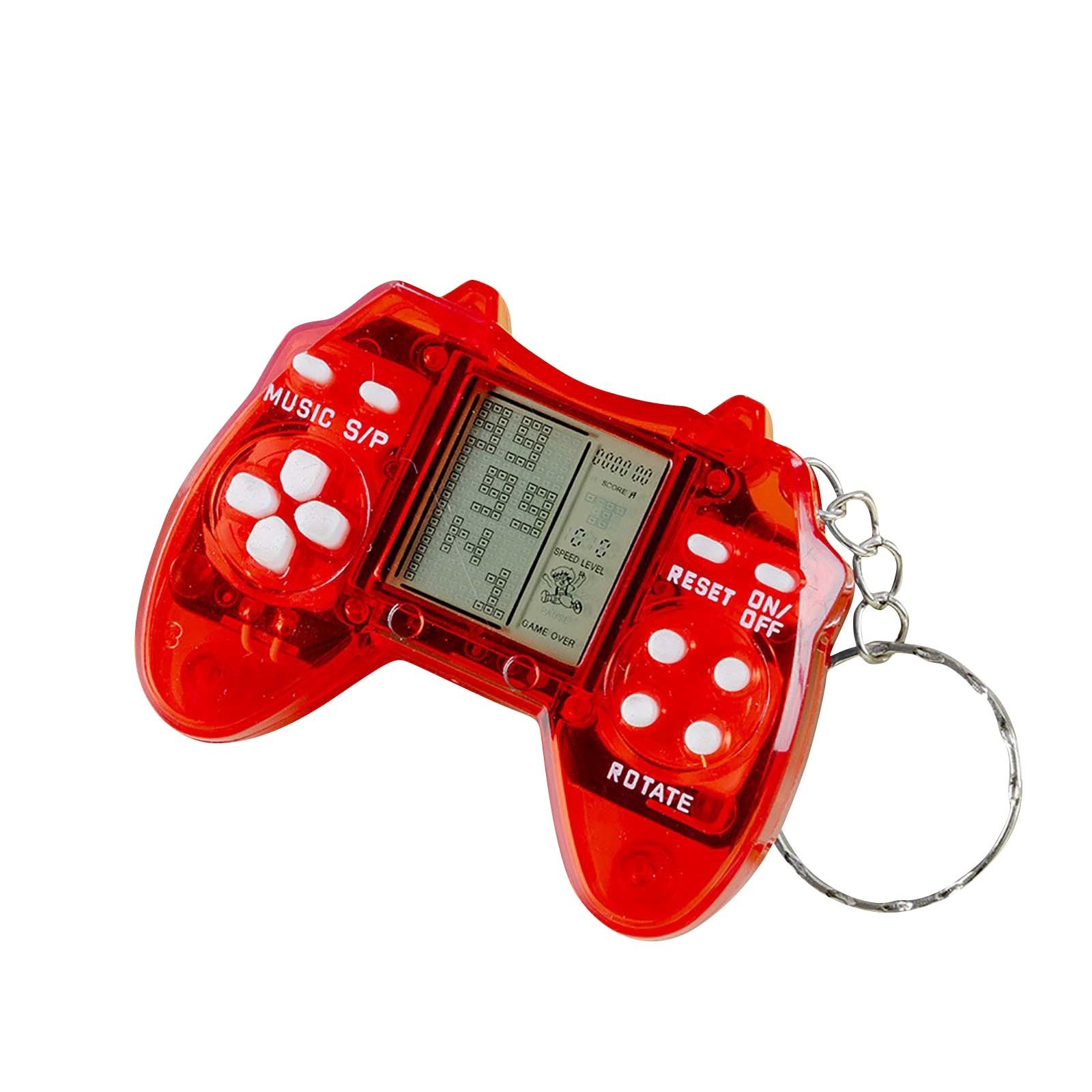 

Игровая консоль, ретро, ​​портативная электронная игровая консоль, брелок, подвеска One Size красный