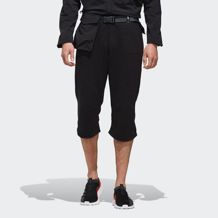 adidas M Ut Letter Pattern Fashion Versatile Simple Three-Quarter Pants Casual Shorts Men Shorts Black DW7883