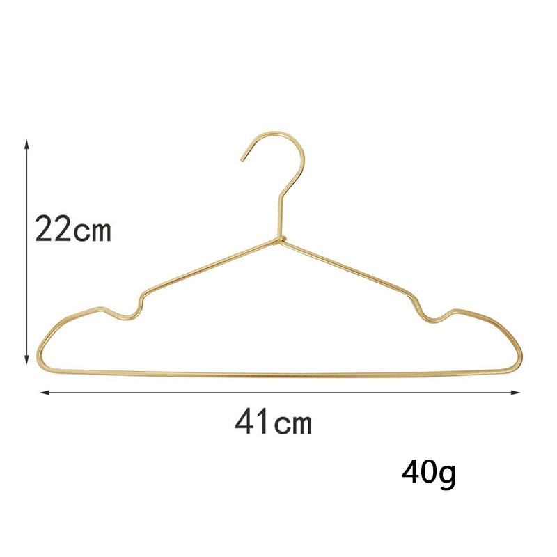 10pcs Silver/Gold Hanger For Clothes Aluminum Alloy Durable Clothes Hanger For Coats Skirts Pants Dress