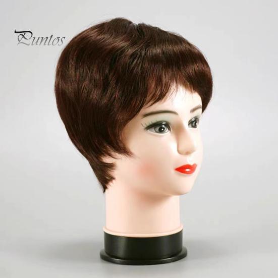 Skallet kvinnelig mannekenghode Profesjonell kosmetikk for parykkfremstilling Display Parykker Briller Luer Salon DIY Maling Display Holder