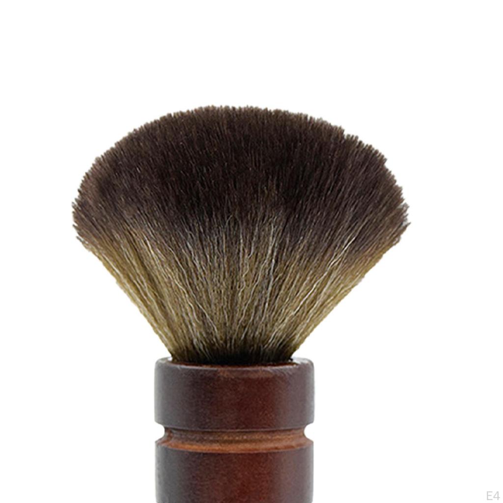 Barber Neck Duster Brush ,Hair Cleaning Sweeping with Wooden Handle, Hair Removal Hairbrush