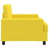 Armchair Light Yellow Fabric