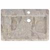 Washbasin Gray 58x39x10 Cm Marble
