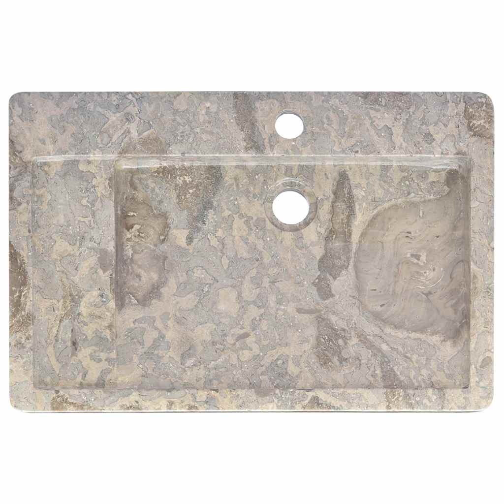 Washbasin Gray 58x39x10 Cm Marble