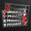 2026 Hot Car Sticker 4pcs Car Styling Door Handle Reflective Stickers Vinyl Decoration For Peugeot 206 207 307 3008 2008 308 407