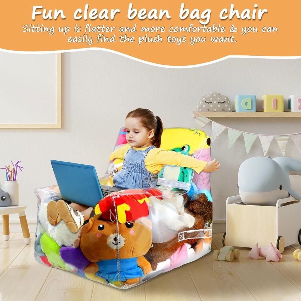 High-Capacity Plush Toys Storage Pvc Storage Bag High Quality Chair Cover Home