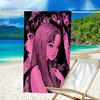 Proof Beach Towel with a Tomie Pattern - Soft,absorbent,quick-drying,machine Washable - Perfect for Swimming,camping,bathing
