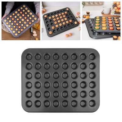 Plateau Dessert Muffin Bricolage Moule à Cupcakes Grande Capacité 48 Mini Moules de Cuisson Ustensiles de Cuisson