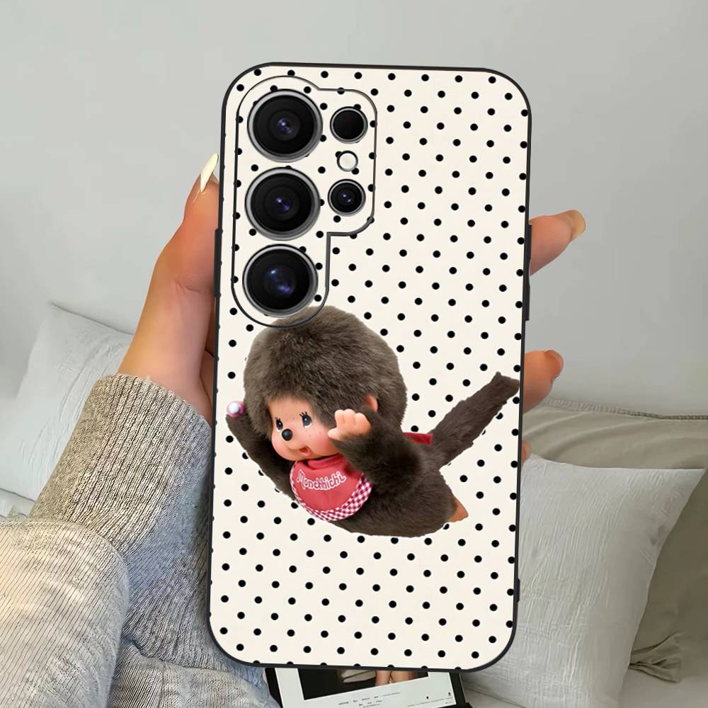 

Cute M-monchhichis-s Phone Case For Samsung S 24 Fe 25 Ultra Plus 20 Lite 21 30 22 23 24 22 Ultra 5G Fundas Samsung S25PLUS