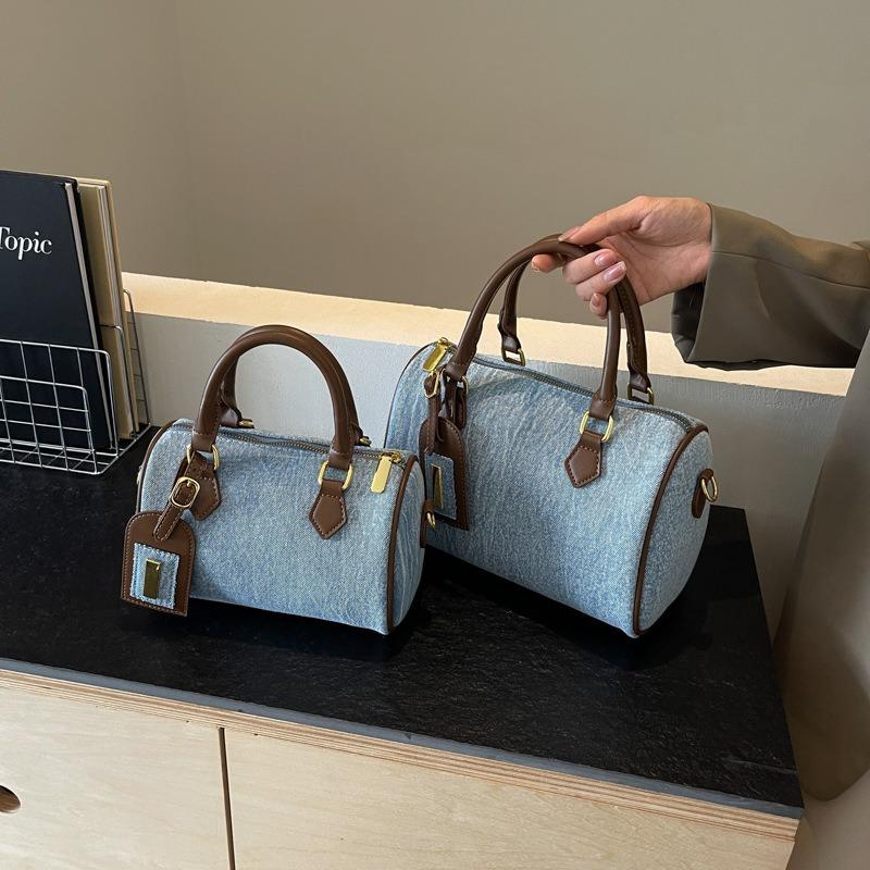 Denim Pillow Bag Women's Retro New Fashion Handbag Casual Versatile Commuter Shoulder Messenger Bag