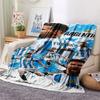 1PC Leo Messi Patterned Flannel Blanket Suitable For All Seasons for Home Decor Warmth and Comfort Gifts Holiday Present