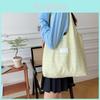 Stylish Striped Canvas Tote Bag For Women Spacious And Trendy Summer Shoulder Bag