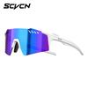 SCVCN Photochromic Hiking Eyewear Fashion Rimless Cycling Glasss Sports Running Sunglasses for Men Goggles Mtb Bicycle 1 Lens