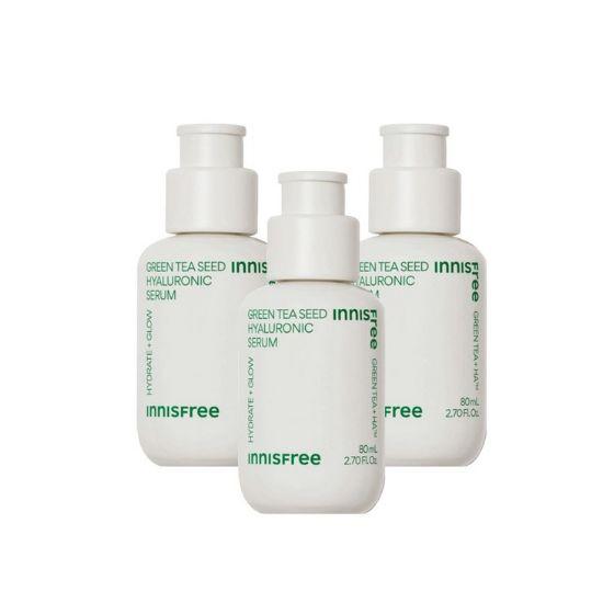 

Innisfree Green Tea Seed Hyaluronic Serum Deep Hydration & Skin Barrier Care 80ml × 3