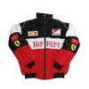 Závodní bunda Vintage bílá Nascar Retro Bomber - Bunda Formule 1 Vintage bunda