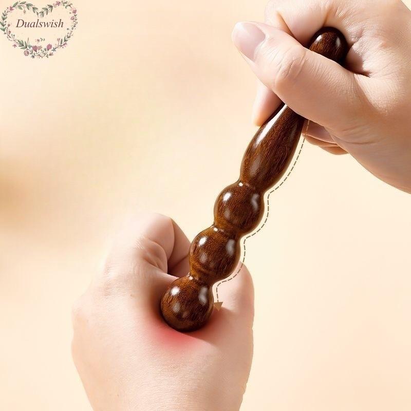 Sandalwood Massage Acupressure Stick Hands Feet Face Multifunctional Wooden Meridian Massage Stick Beauty Health Therapy Rehabilitation Tools