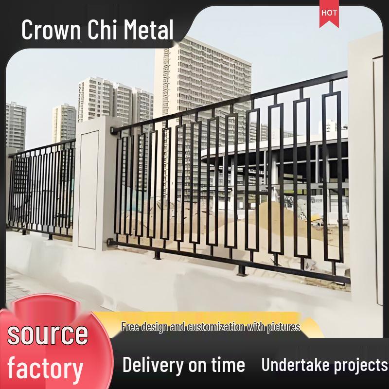 Wrought Iron Fence and Railing for Courtyard, Community, or School Yard
