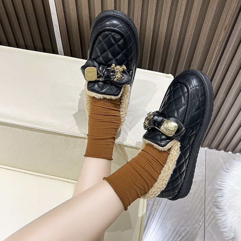 Doudou shoes winter velvet warm Doudou home indoor shoes light non-slip soft thick sole Doudou shoes thickened