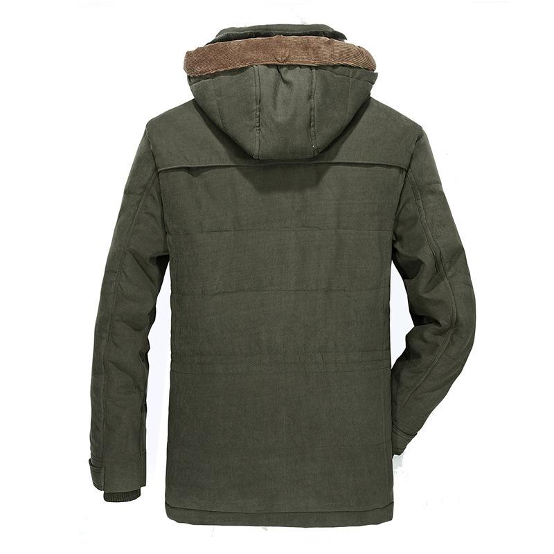 High Quality Male Fit Winter Coats Multi-pocket Cargo Jackets Men Long Winter Coats Down Jackets Hooded Casual Warm Parkas 7XL
