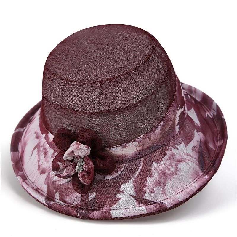 Sun hat sun hat breathable summer outdoor sun protection bucket hat thin basin hat lady