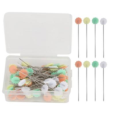 200pcs Flower Head Sewing Pins Multicolor Quilting Pins Craft Positioning Pins  For Dressmaker