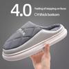 Waterproof Non-Slip Cotton Winter Slippers for Couples - Warm Indoor Footwear for Women