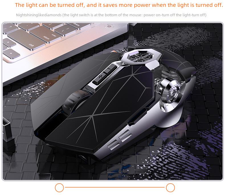 Silver Carving A7 Silent Rechargeable Wireless Mouse for Home, Office, and Gaming