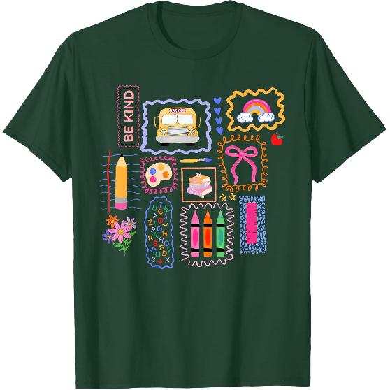 Coquette Bow Teacher Back To School Teacher Life Student Kid T-Shirt