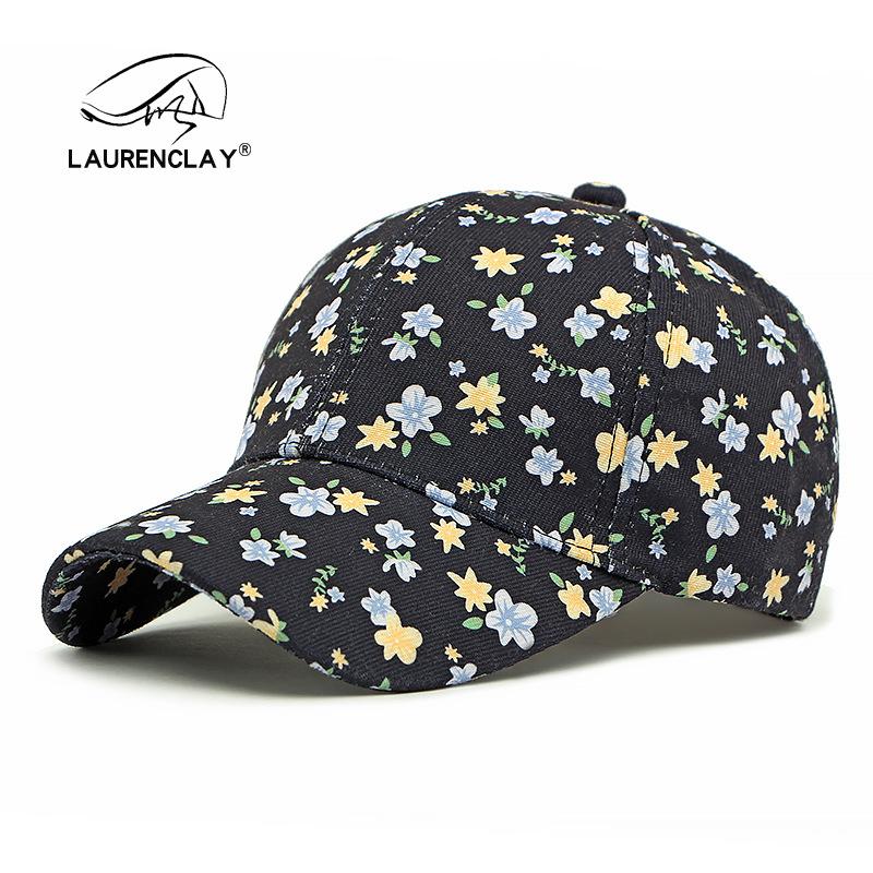 

Spring and summer new printed cap women s fashion versatile floral baseball cap outdoor sun protection hat Adjustable