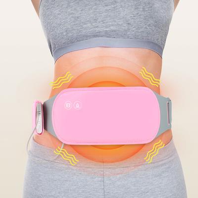 Elektryczny masażer skurczów okresowych wibracyjny pas grzewczy na kolkę menstruacyjną ulga w bólu talii brzuch brzuch ciepły pas pałacowy