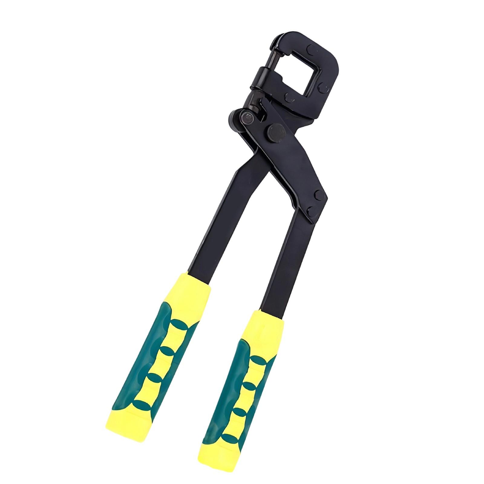 

12Inch Piercing Steel Keel Pliers Lock Stud Crimper Hole Punching Tool For Light Gauge Metal Framing With Antislip Grip
