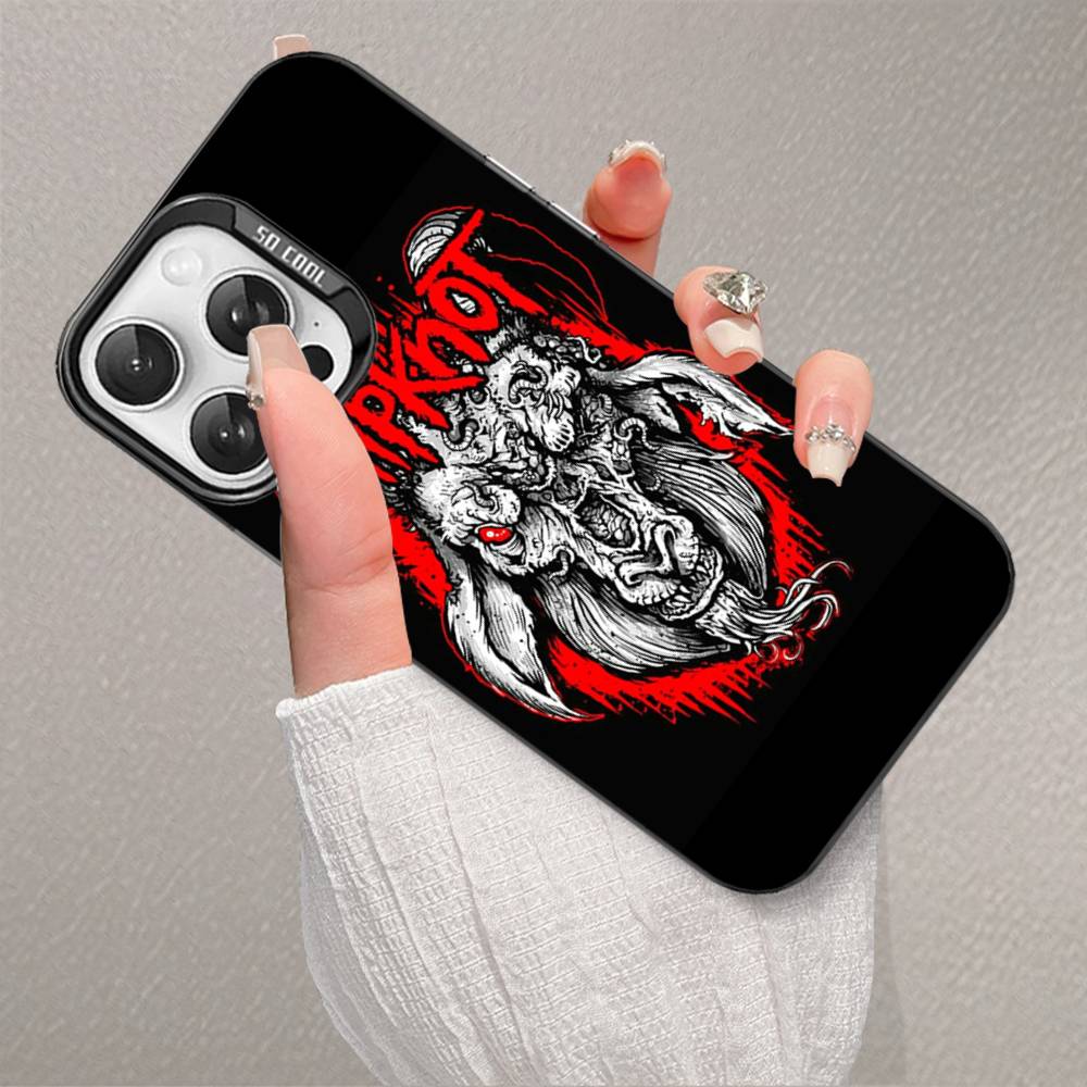 Slipknot Band Phone Case Color Silver Shell For IPhone 17 16 15 14 13 12 11 Pro Max Plus