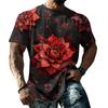 Men's Halloween T-Shirt Short Sleeve Round Neck Printed Tee for Casual Wear