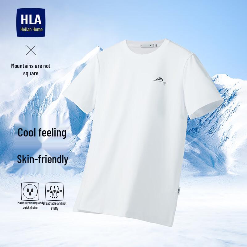 HLA Herren Schnelltrocknendes Rundhals-Kurzarm-T-Shirt