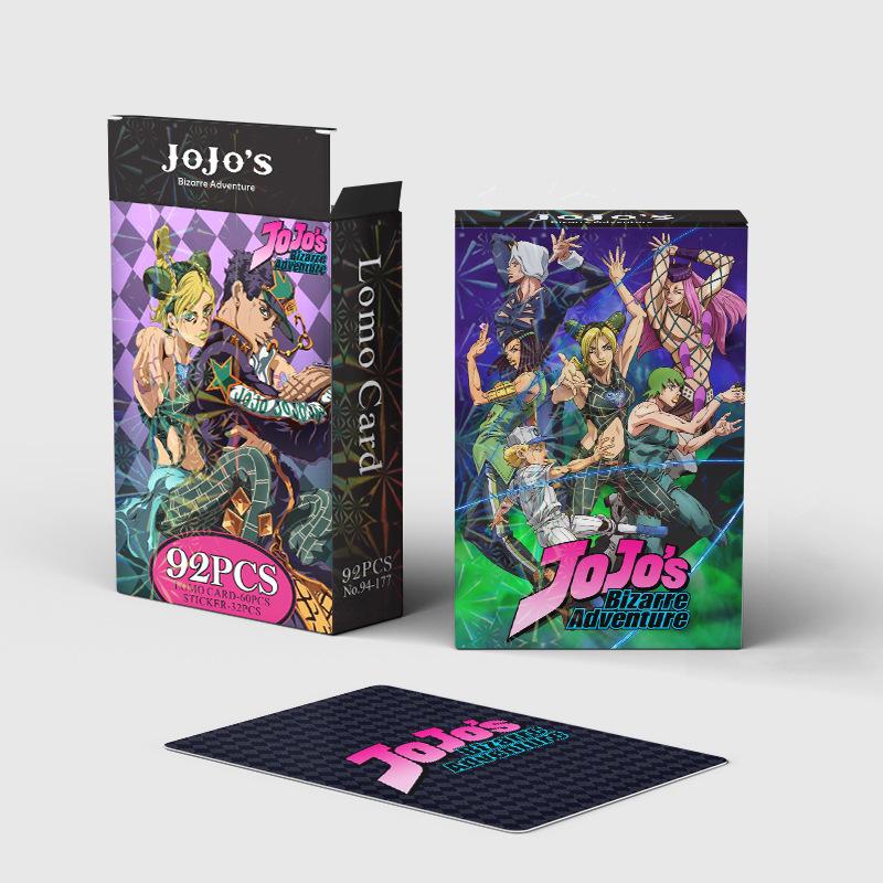 92 STÜCK Anime JoJo Lomo Karte beidseitig HD Farbdruck Bildersammlung Karte Geschenke