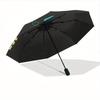 1pc Chameleon Pattern Automatic Open/close, All-Season Portable Folding Umbrella, Travel, Everyday, Formal Events - Compact Luxury Parasol, Outdoor Ac